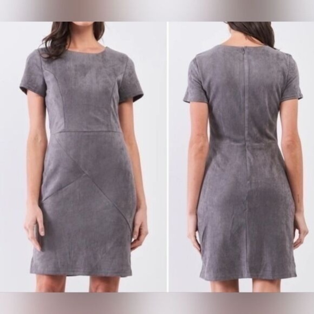41 Hawthorn Sheath Dress W/ S Gray Faux Suede WGK70419 LN/NWOT - Picture 9 of 9